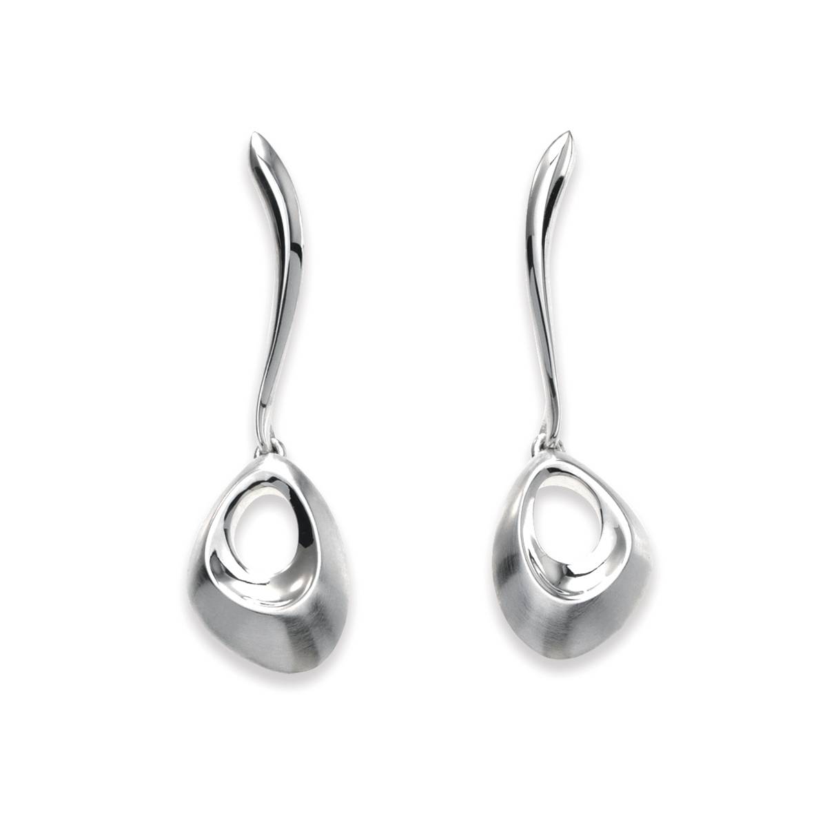 Silver Oasis Long Drop Earrings - 160544