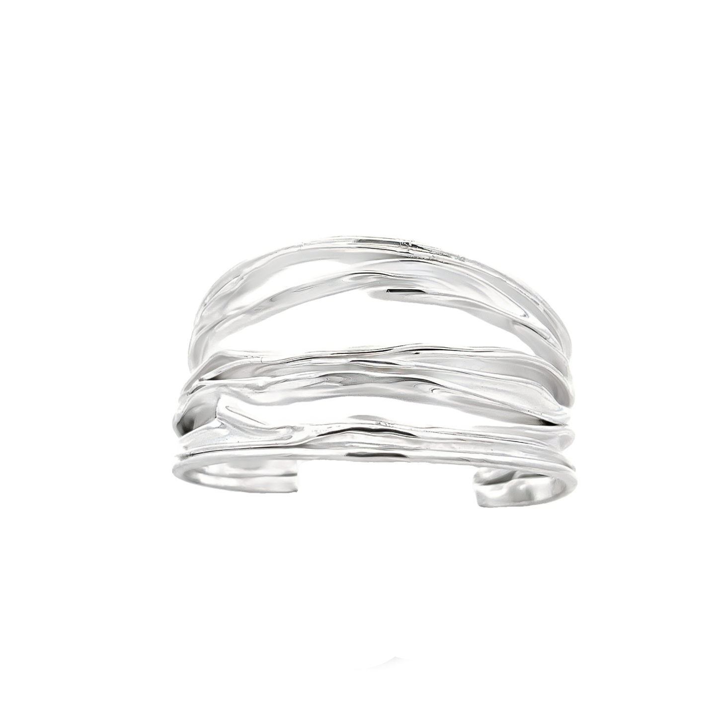 Sterling Silver Ocean Cuff