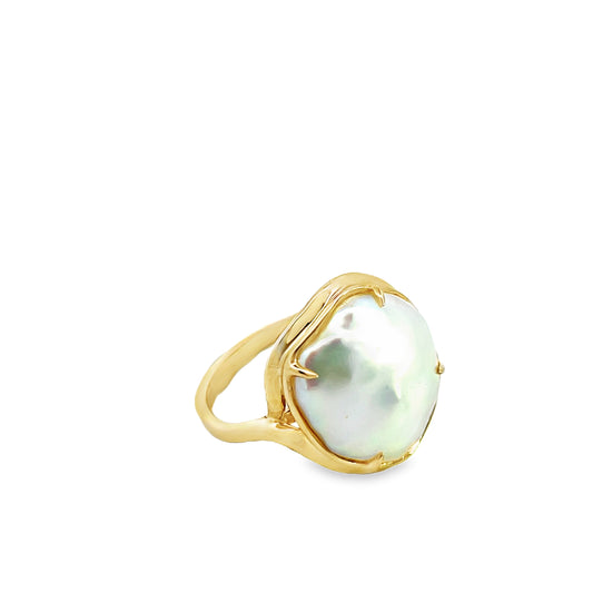 9ct Gold and Pearl Ring