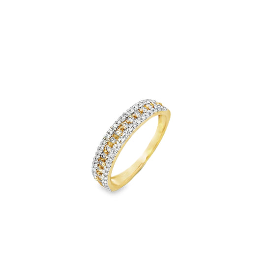 9K Champagne Diamond Ring