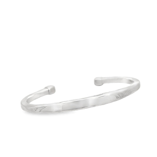 Elegant Minimalist Silver Cuff Bracelet