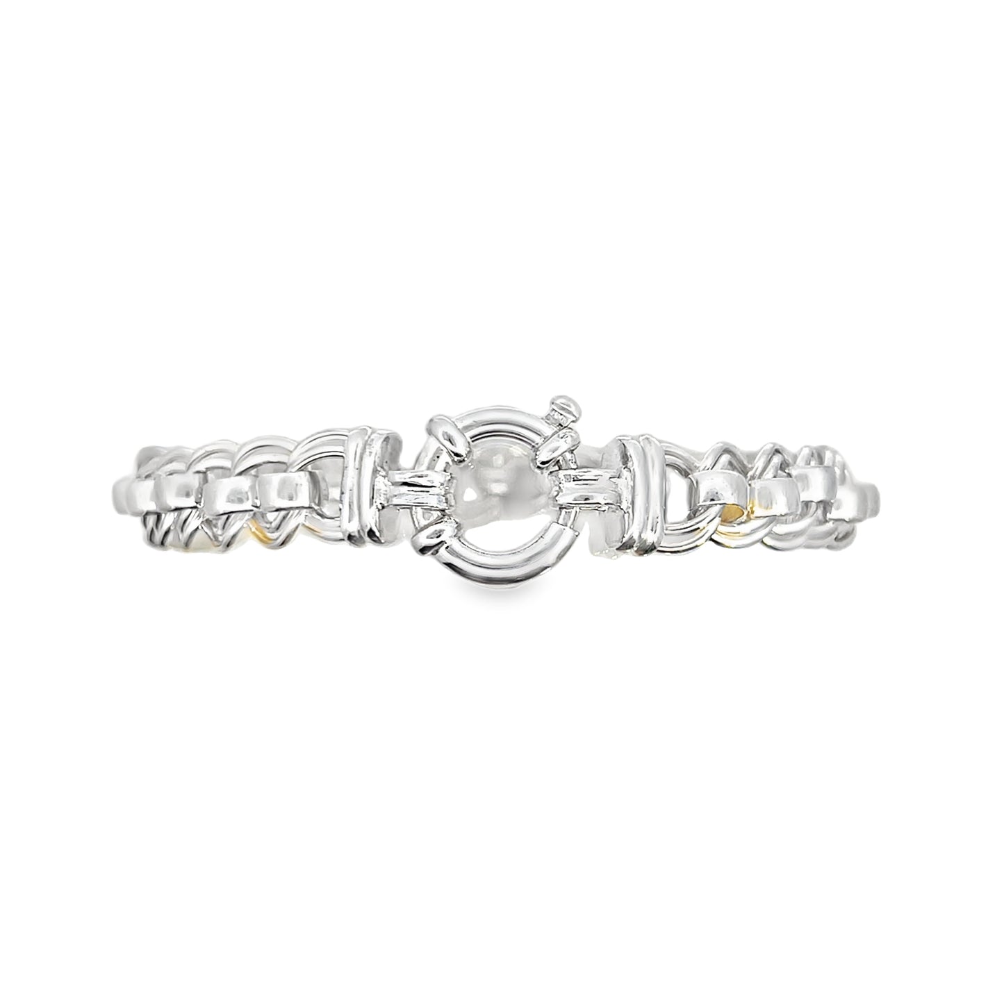 Silver roller bracelet