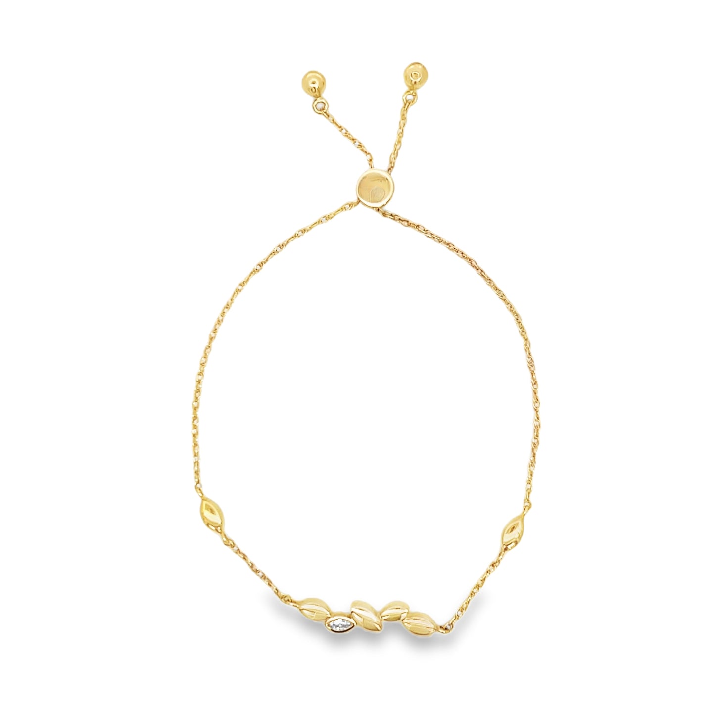 14ct Diamond Set Bracelet.