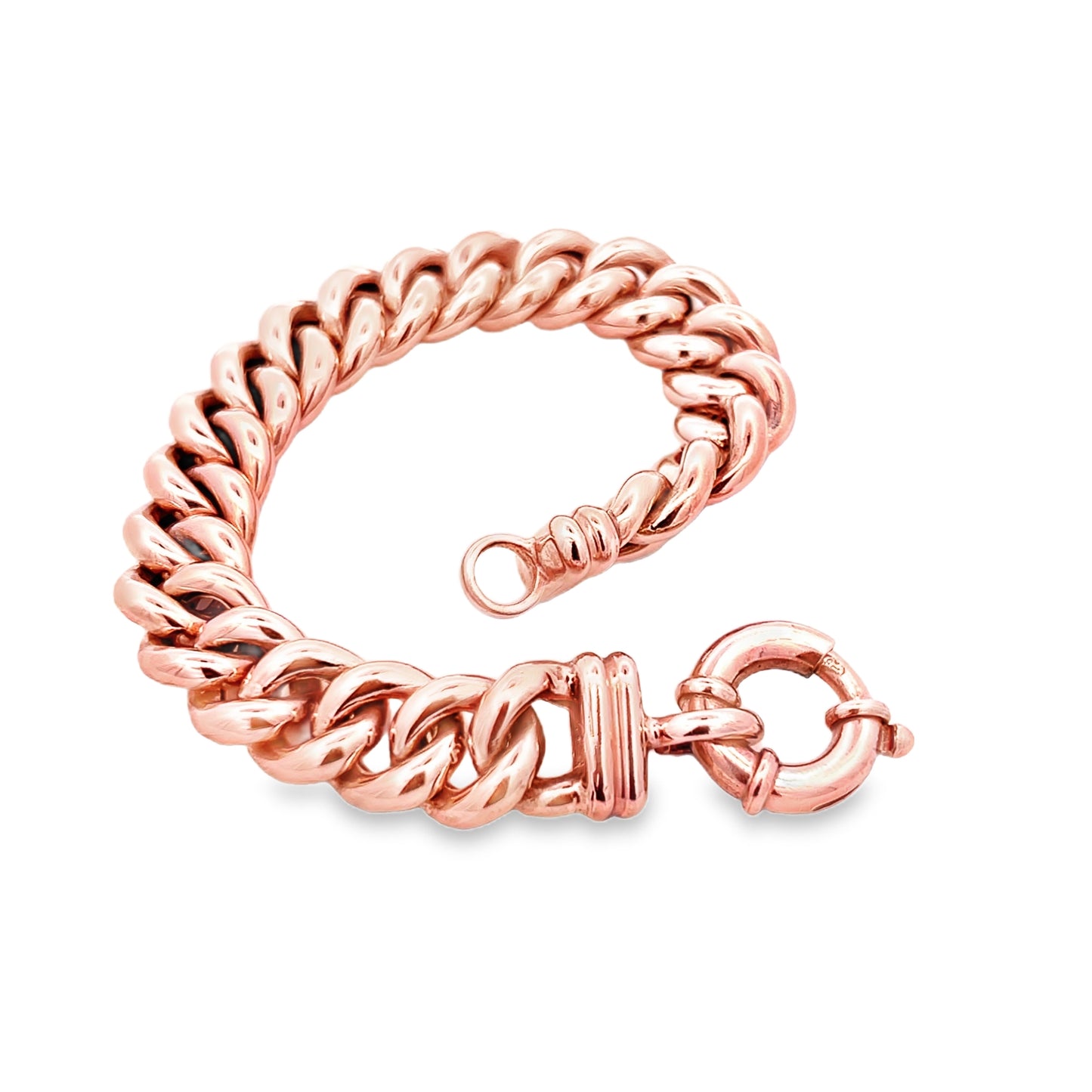 9ct Rose Gold Curb Bracelet