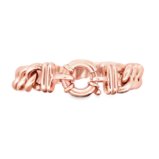 9ct Rose Gold Curb Bracelet