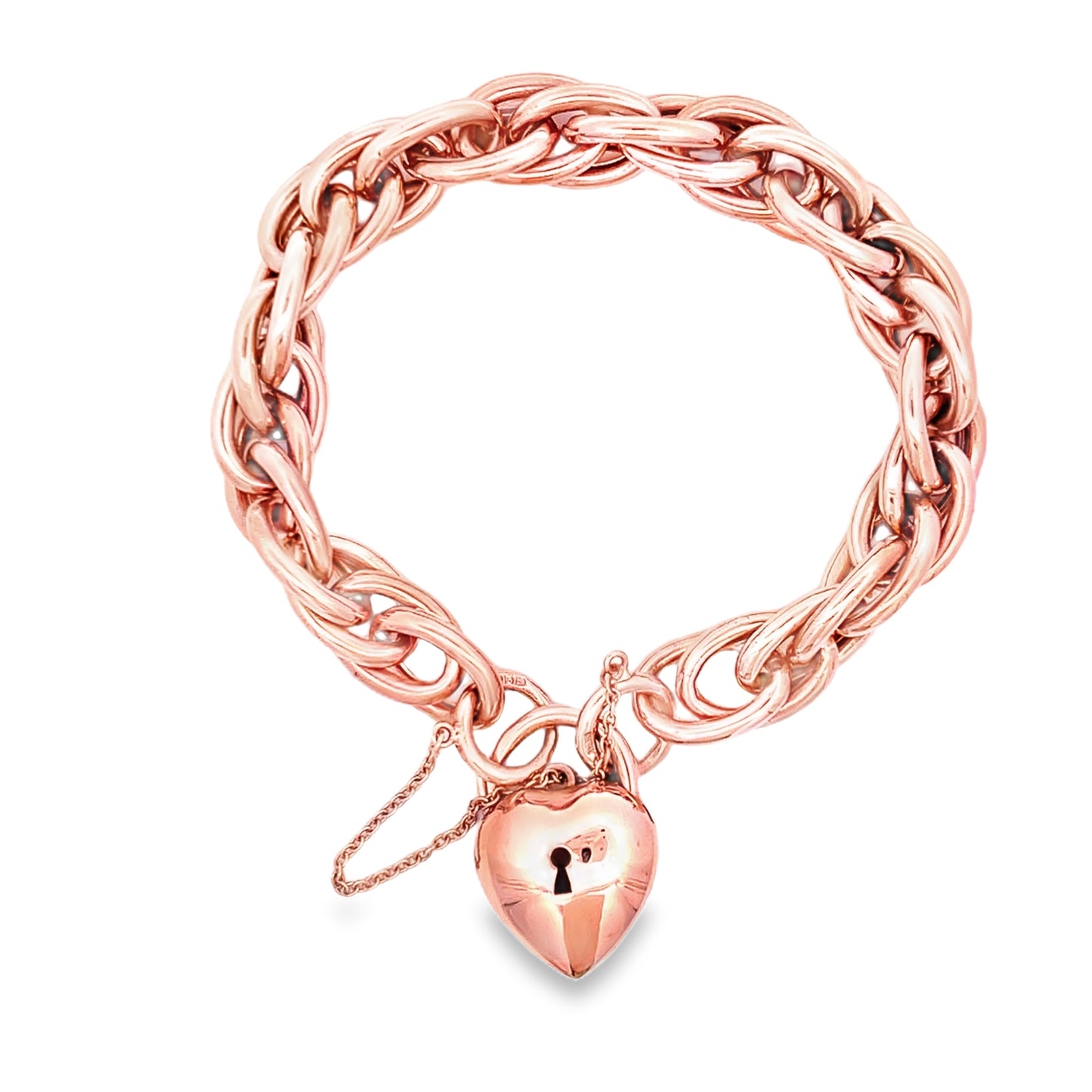 9ct Rose Gold Twist Bracelet