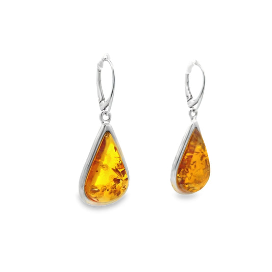 Amber Drop Earrings