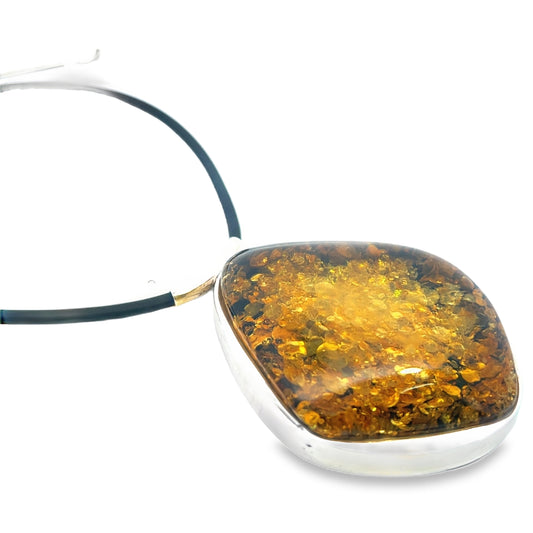 Green Amber Necklace