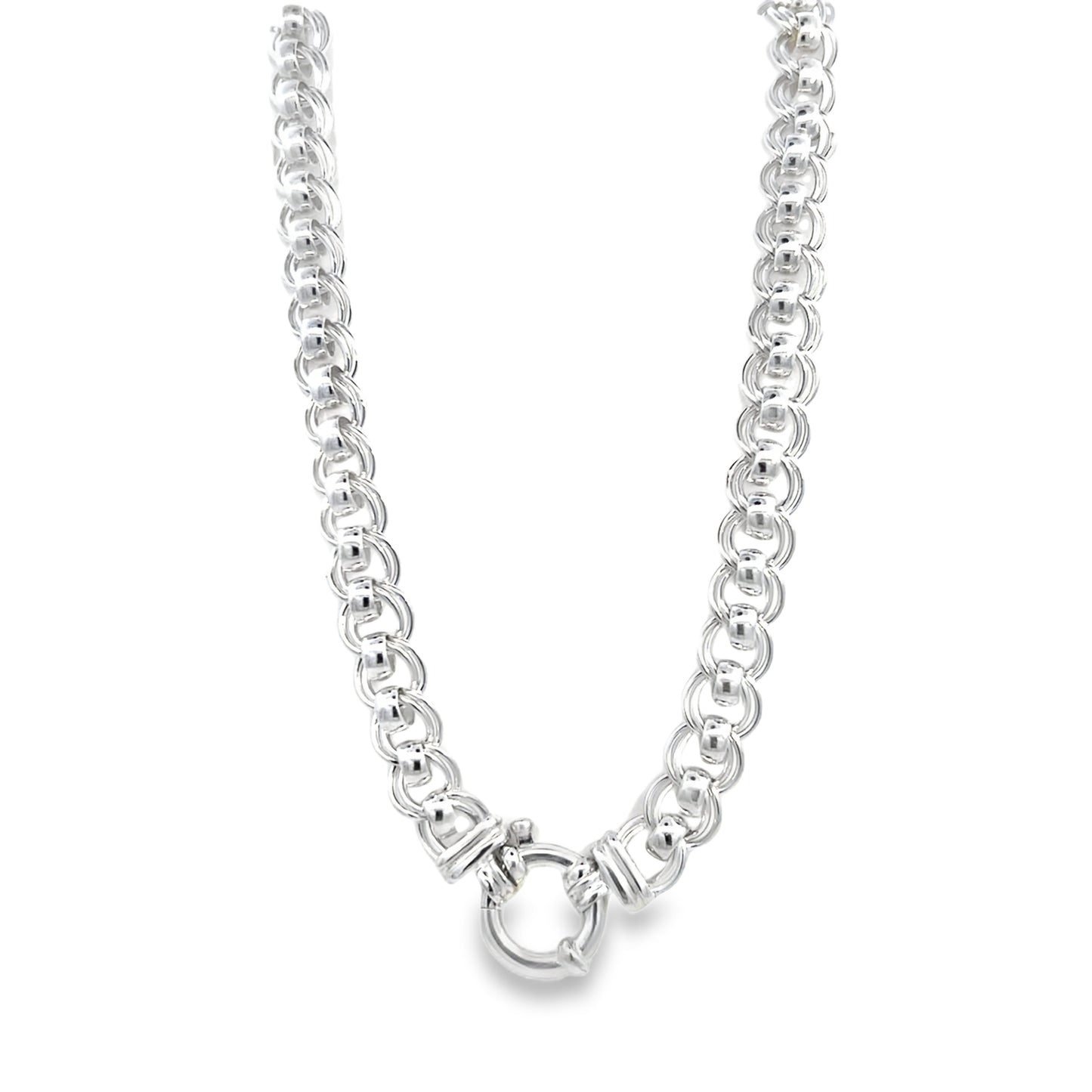 Sterling Silver Roller Belcher Chain
