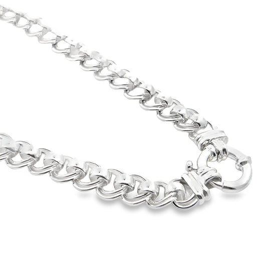 Sterling Silver Roller Belcher Chain