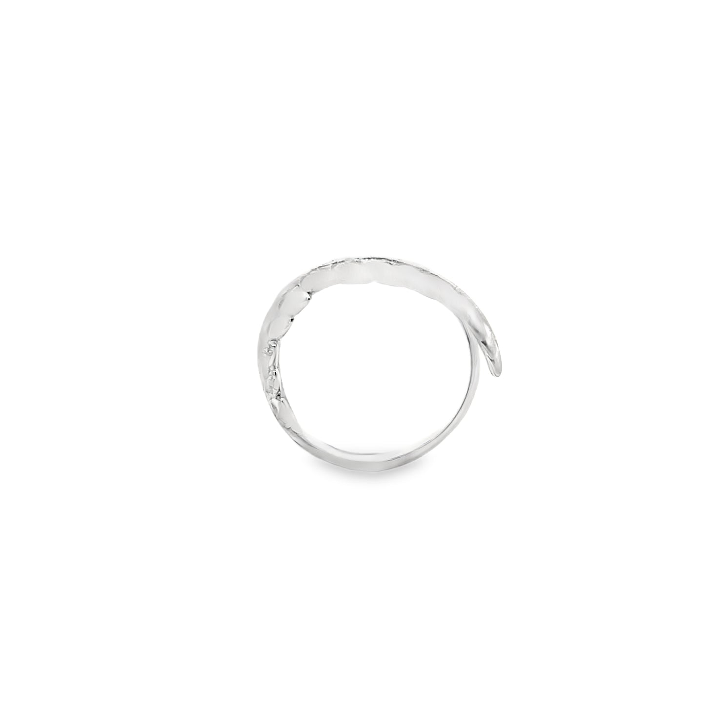 Matt Silver Leaf Ring