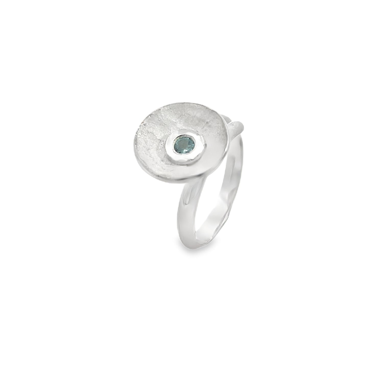 Silver Blue Topaz Ring