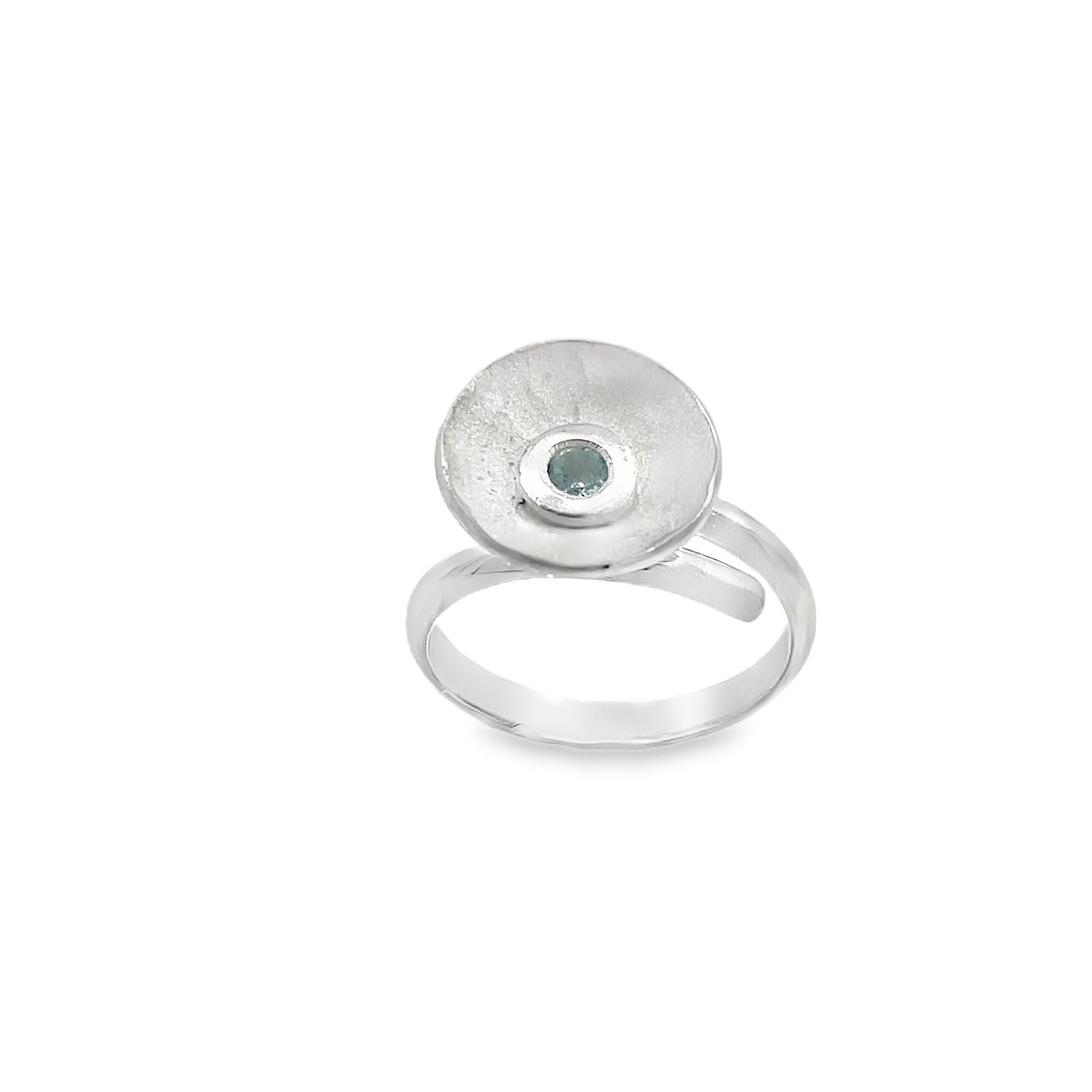 Silver Blue Topaz Ring