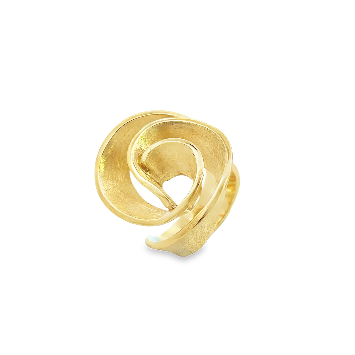 Silver & Gold Rose Ring