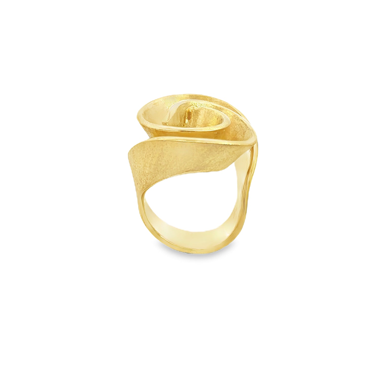 Silver & Gold Rose Ring