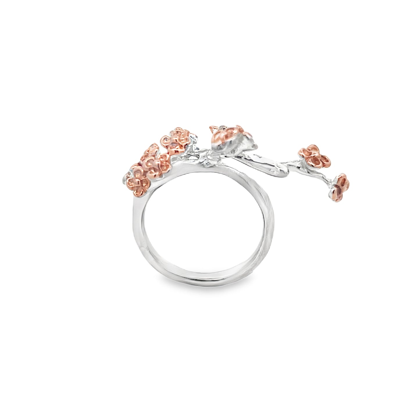 Rose Gold Floral Ring
