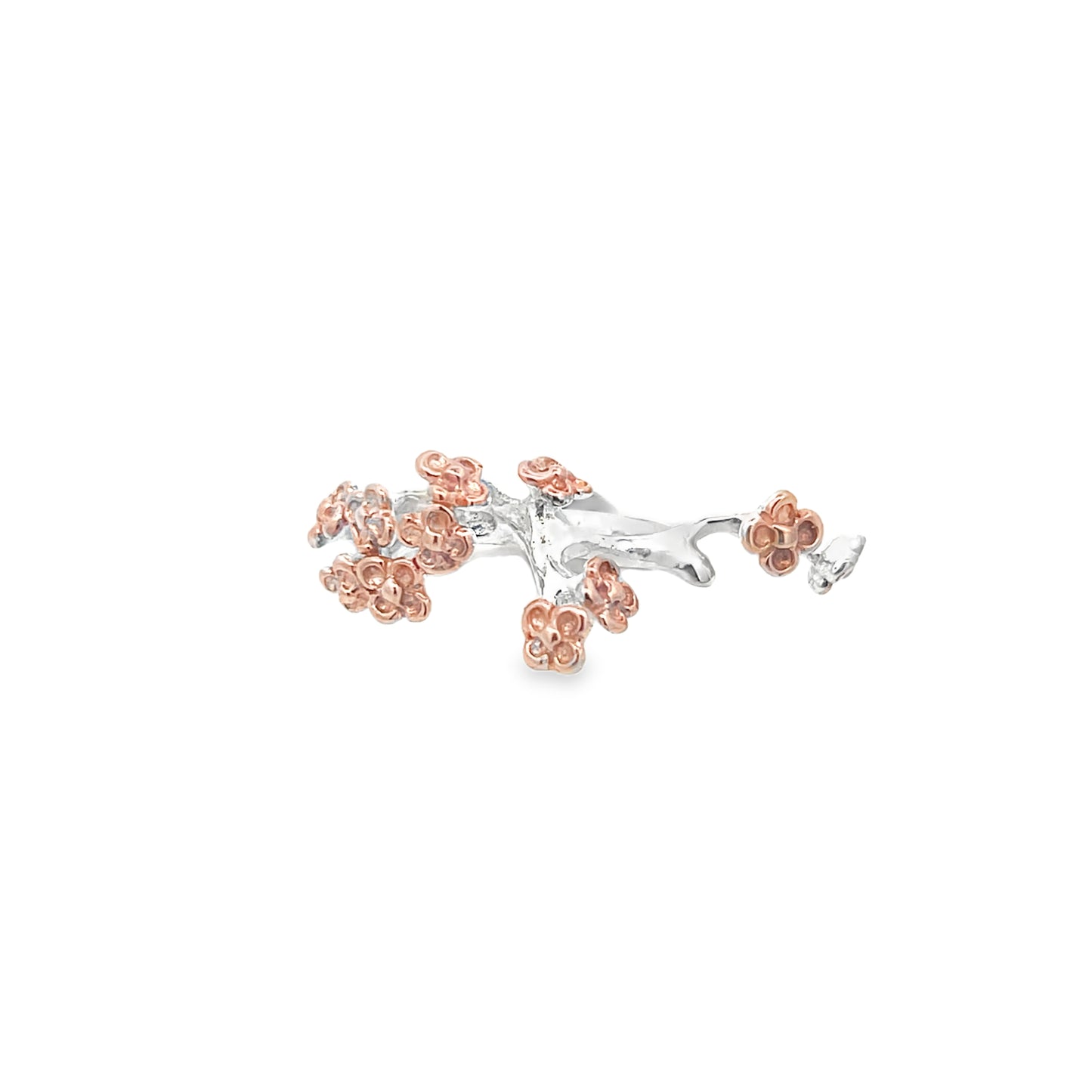 Rose Gold Floral Ring