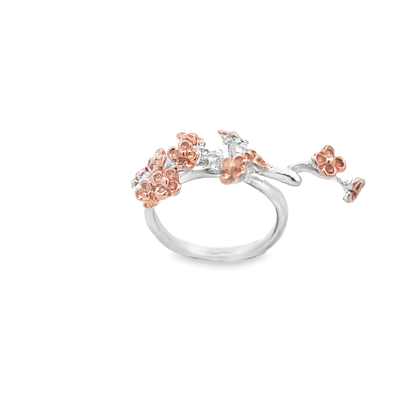 Rose Gold Floral Ring