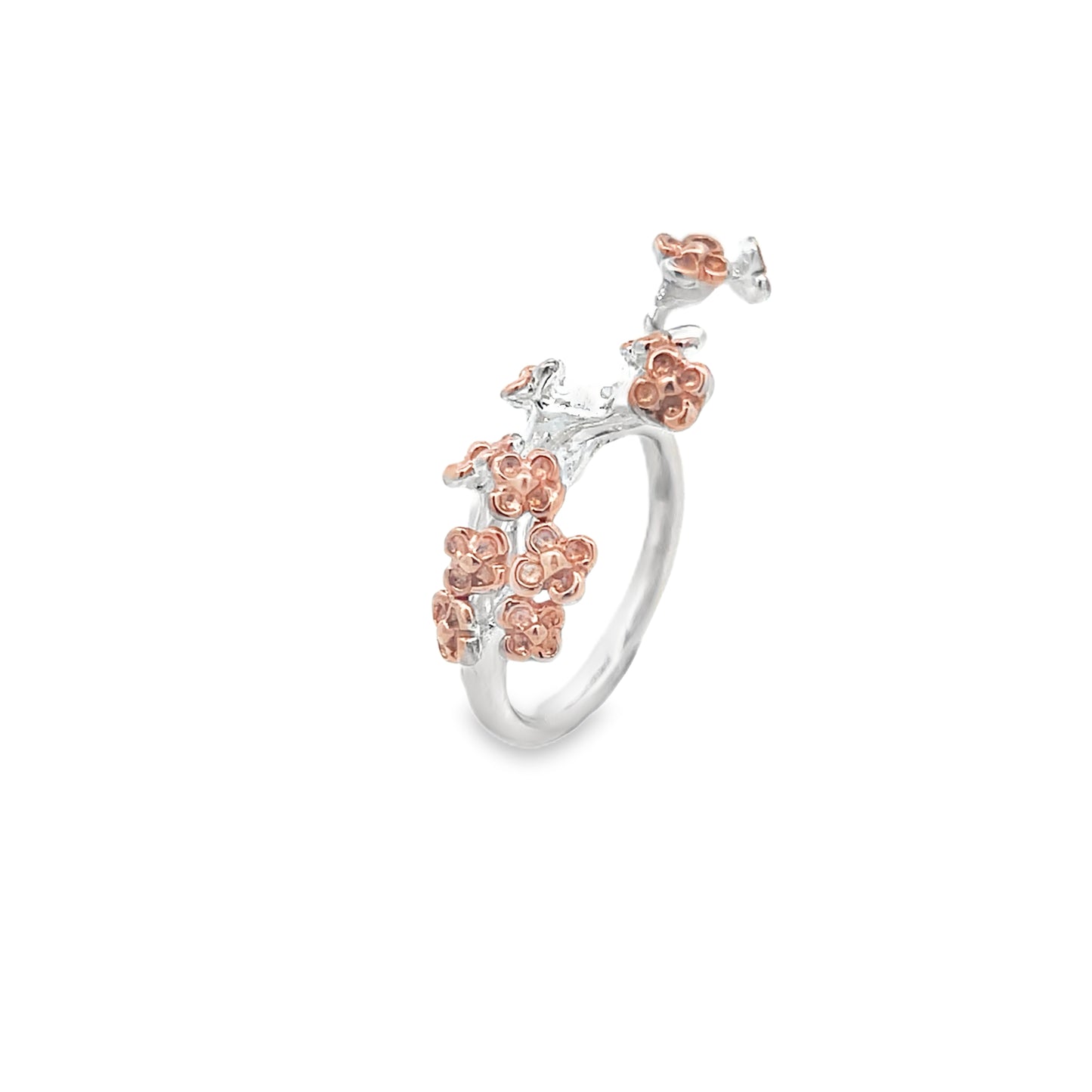 Rose Gold Floral Ring