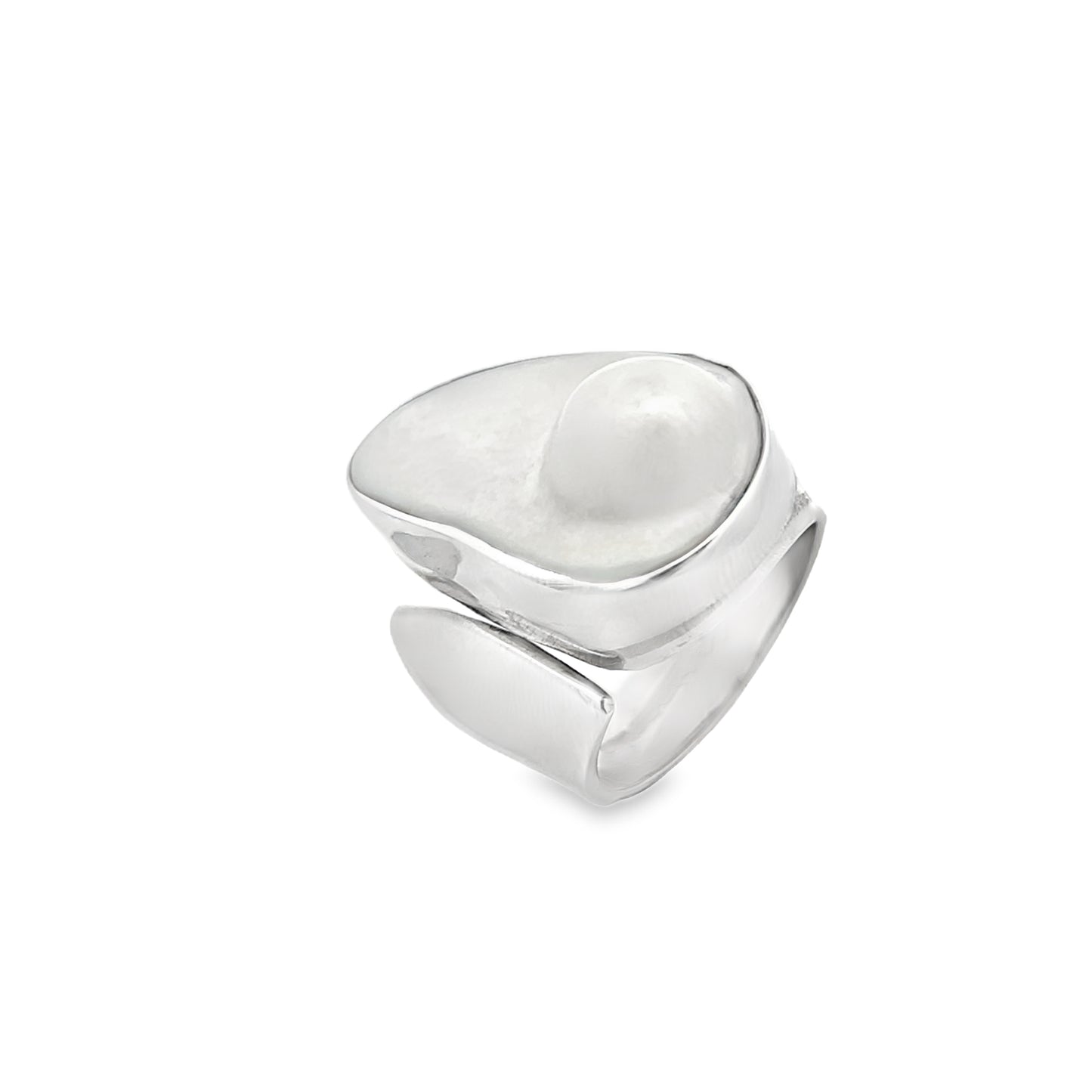 Sterling Silver Mabe Pearl Ring