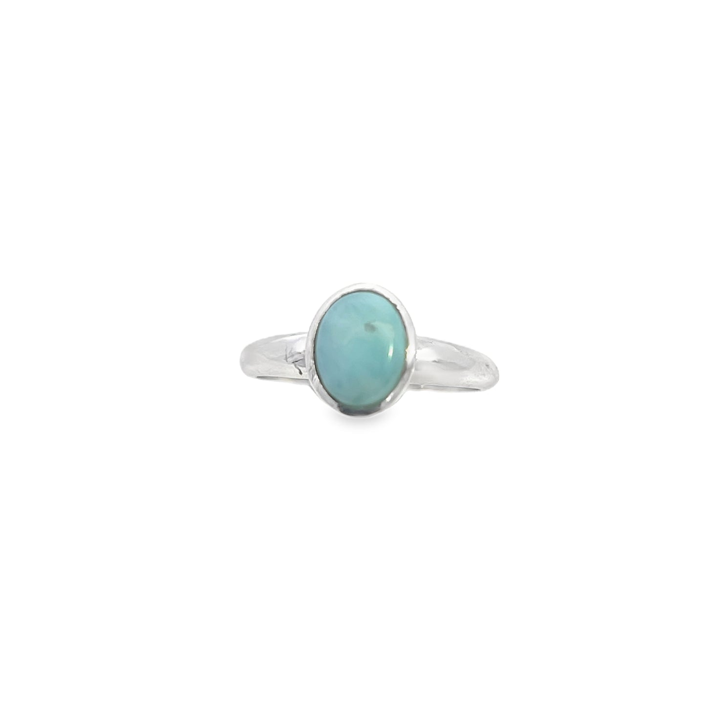 Silver Ring with Larimar