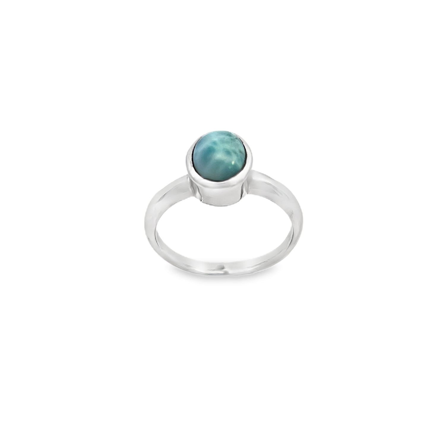 Silver Larimar ring