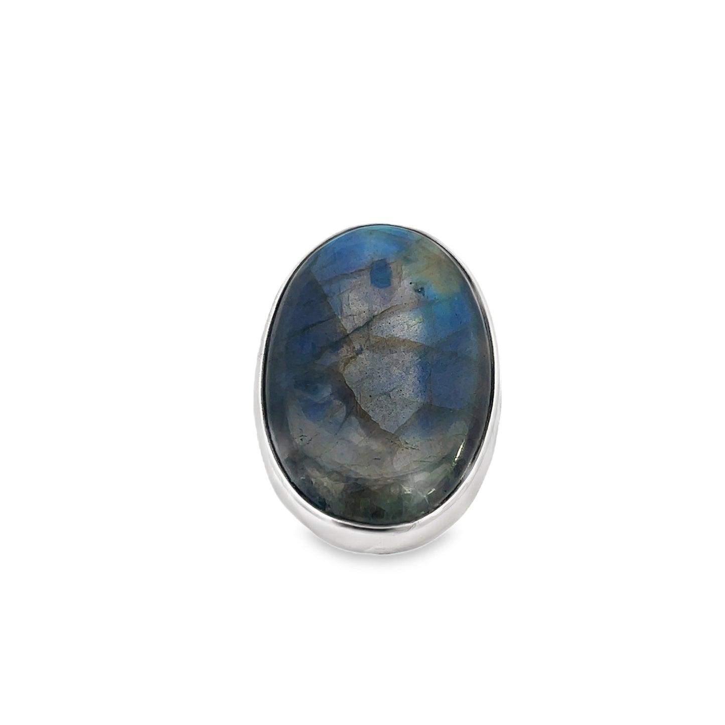 Silver Labradorite Ring