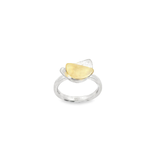 Silver Two-Tone Ring