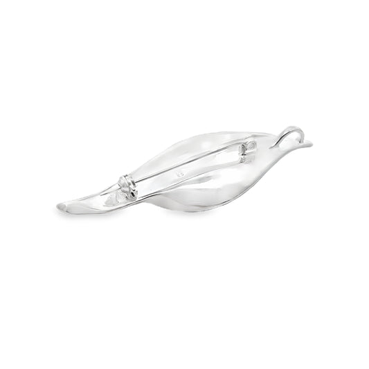 Silver Leaf Pendant Necklace