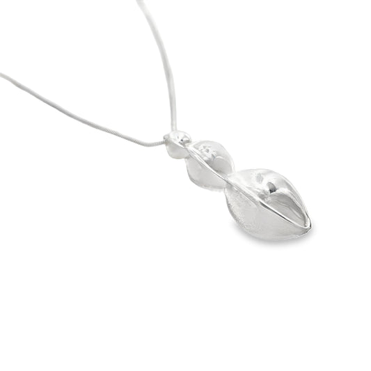 Silver Three Seed Necklace