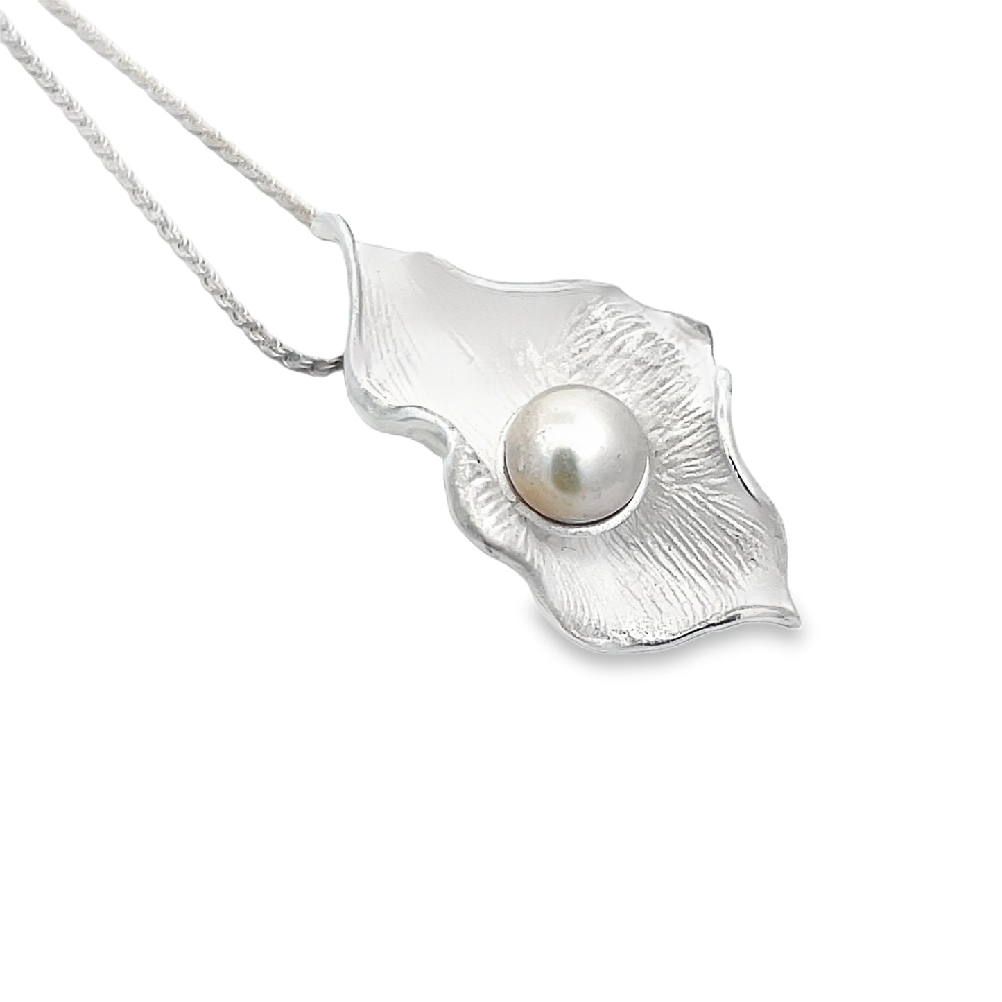 Silver Fresh Water Pearl Necklace