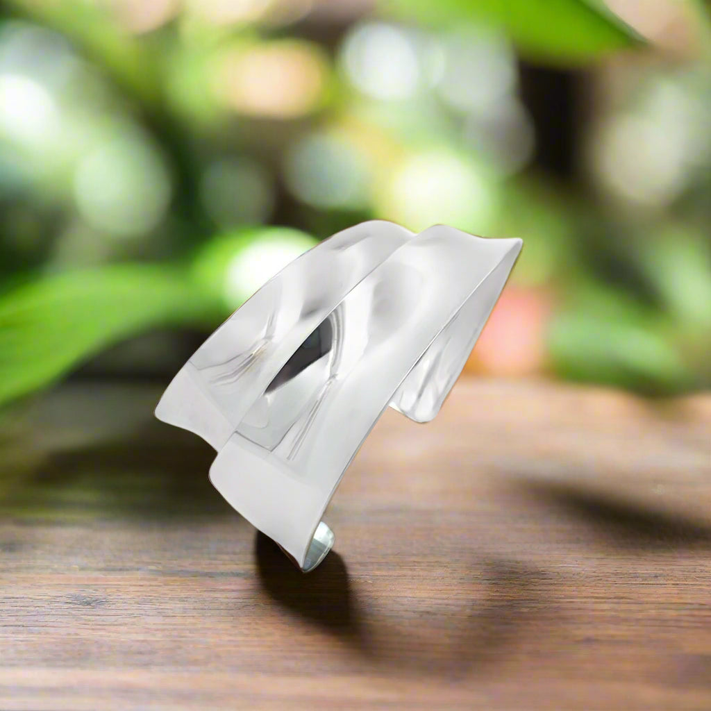 Elegant Silver Cuff Bracelet