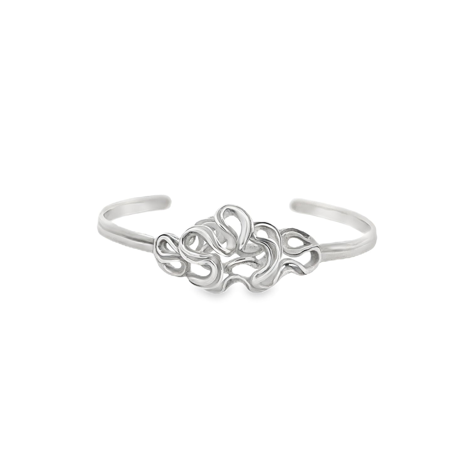 Silver Swirl Cuff