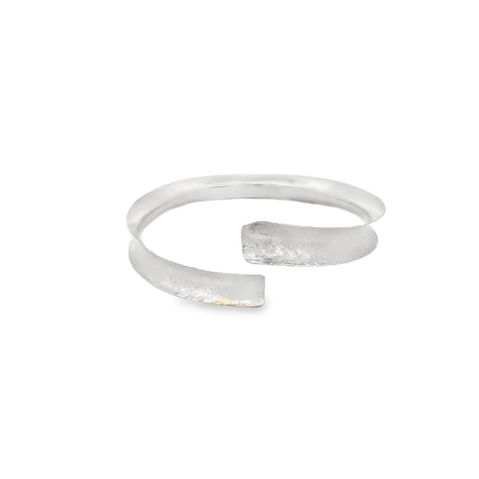 Brushed Silver Bangle