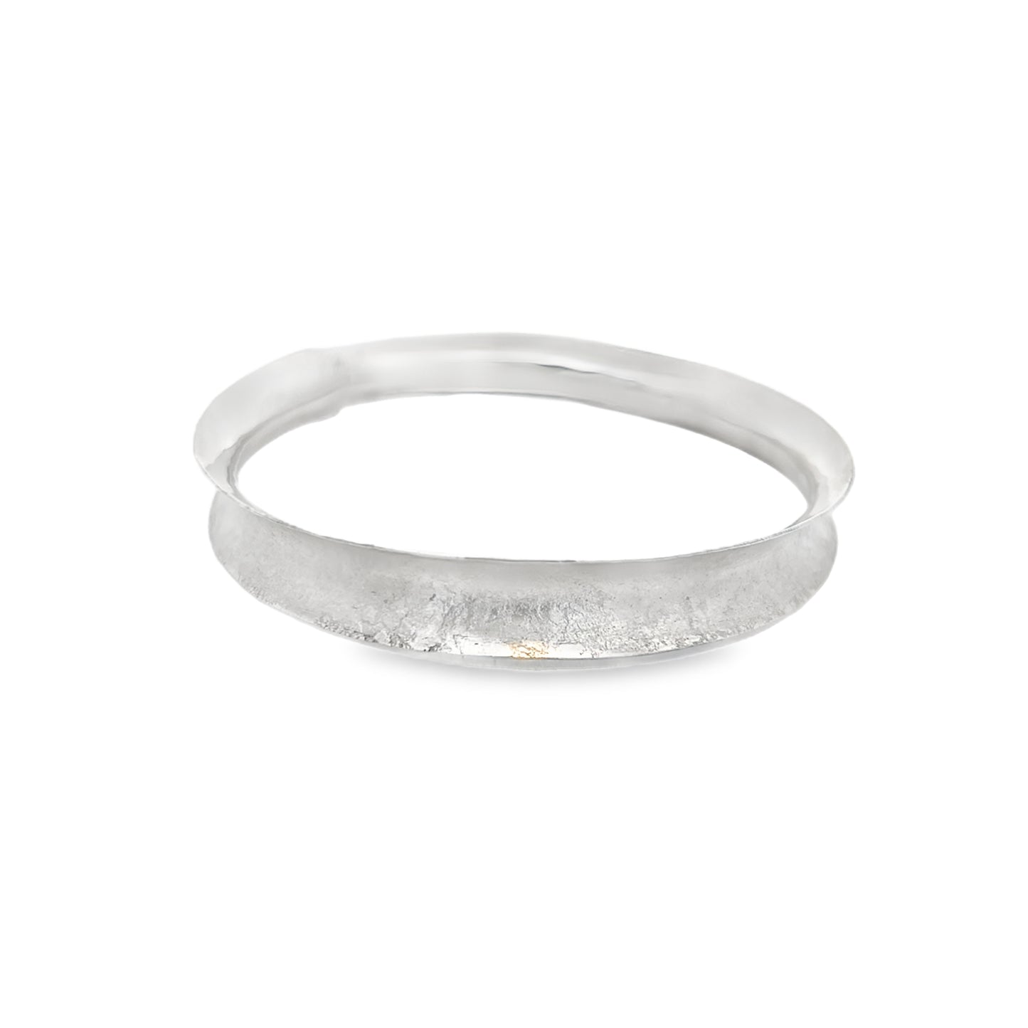 Brushed Silver Bangle