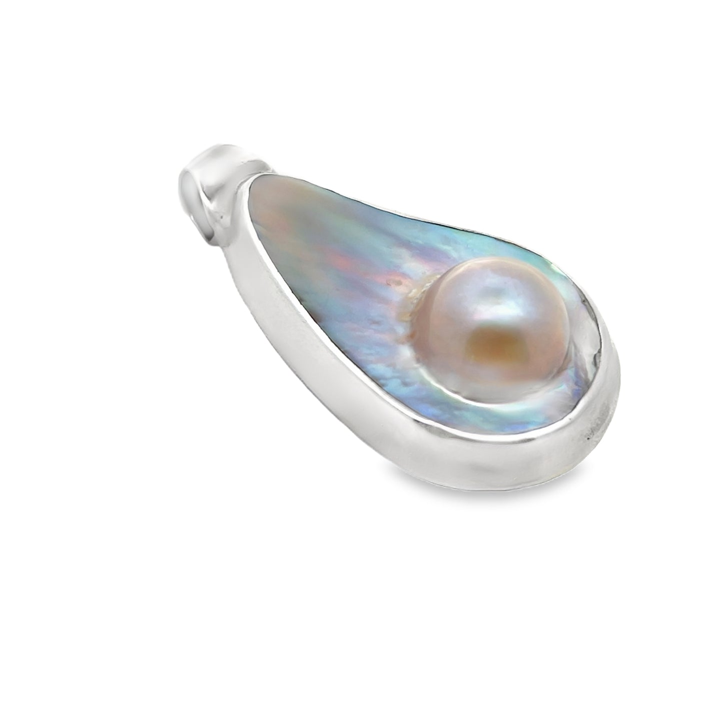Silver Mabe Pearl Pendant