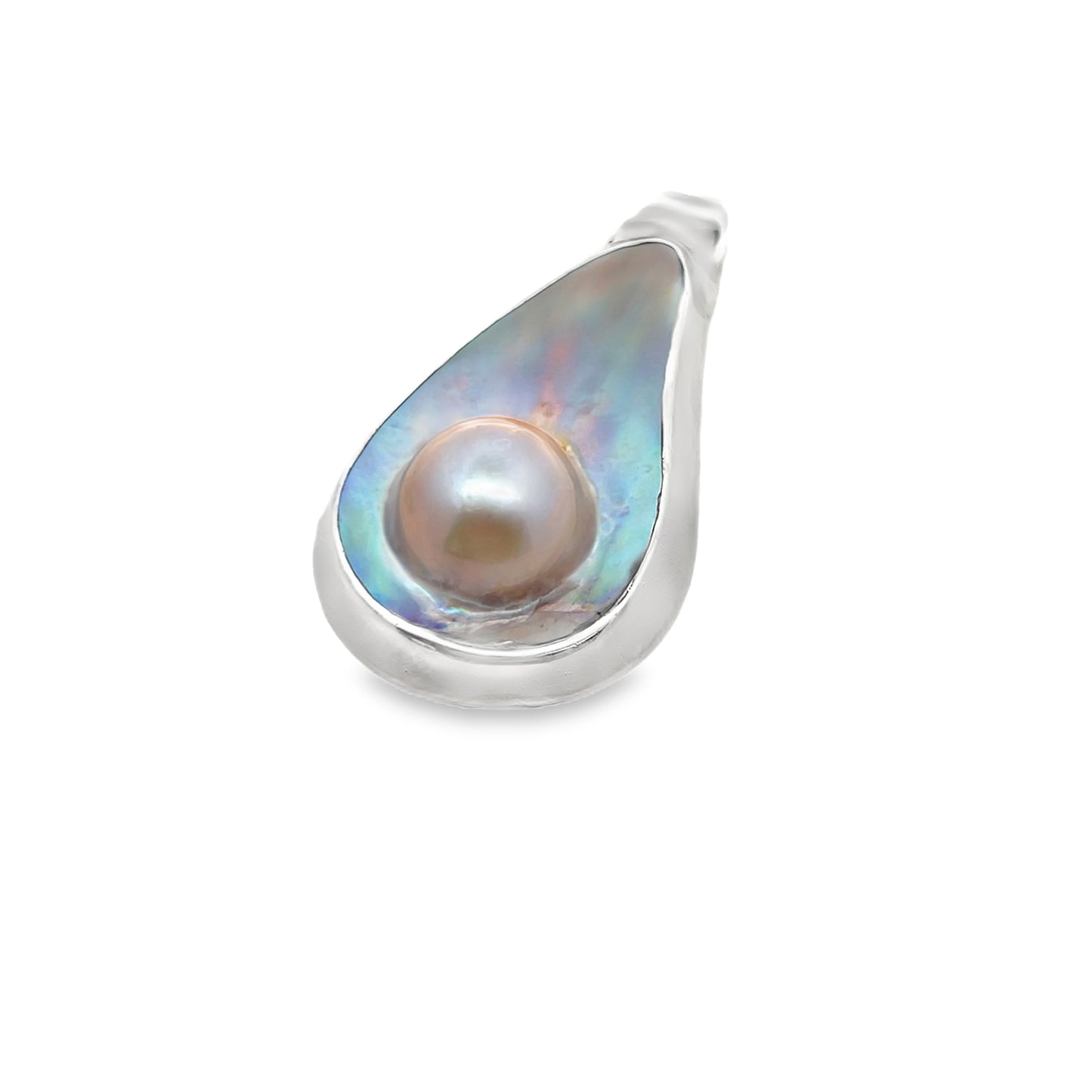 Silver Mabe Pearl Pendant