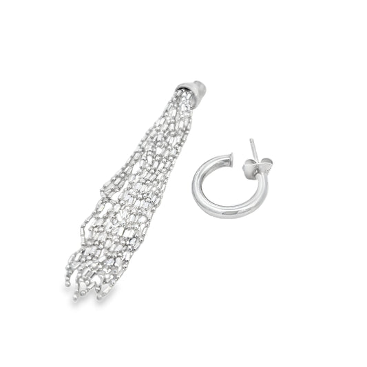 Silver Tassel Earrings