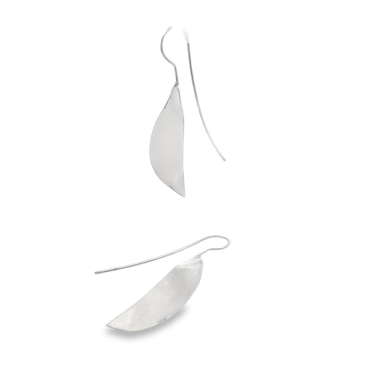 Silver Semi Circle Earrings