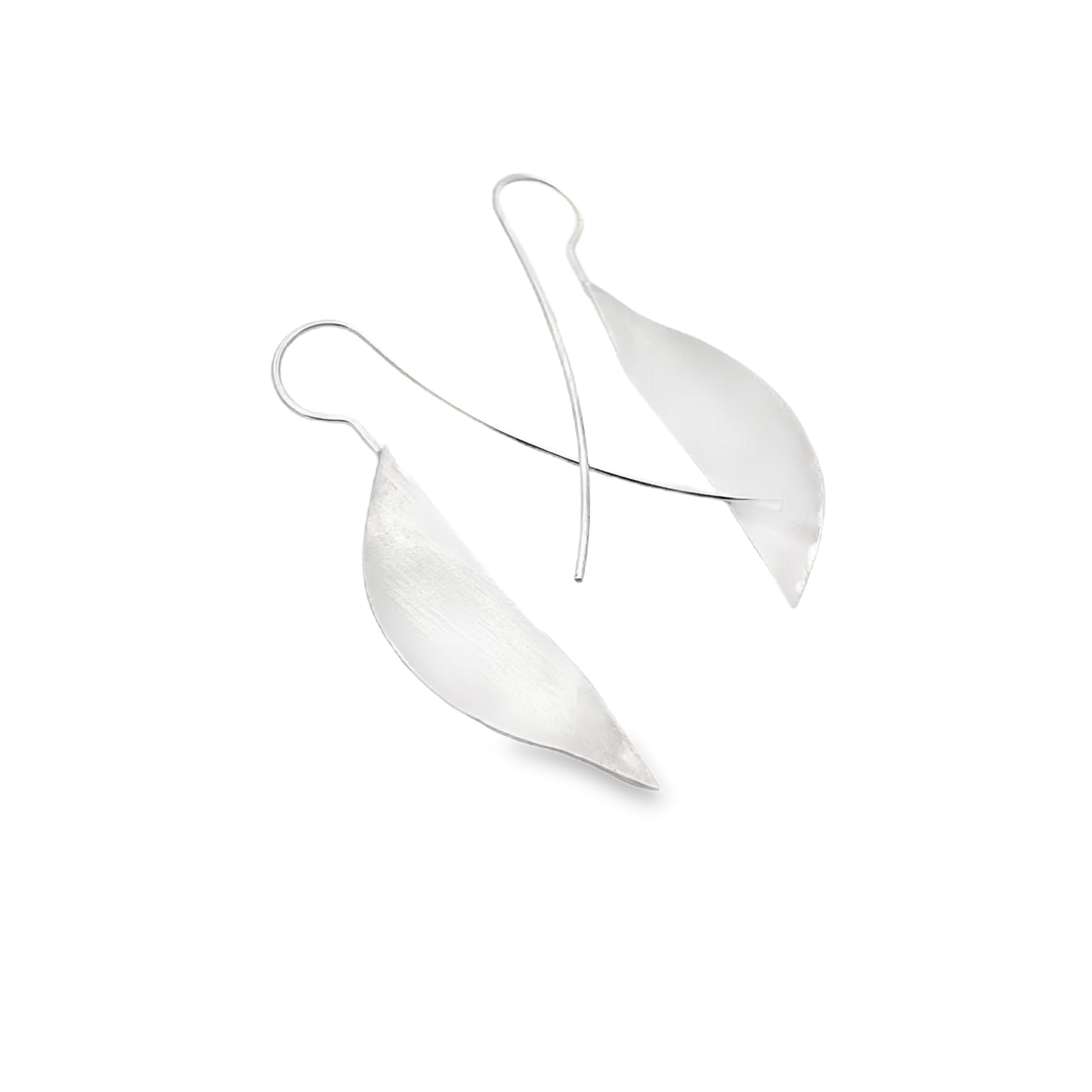 Silver Semi Circle Earrings