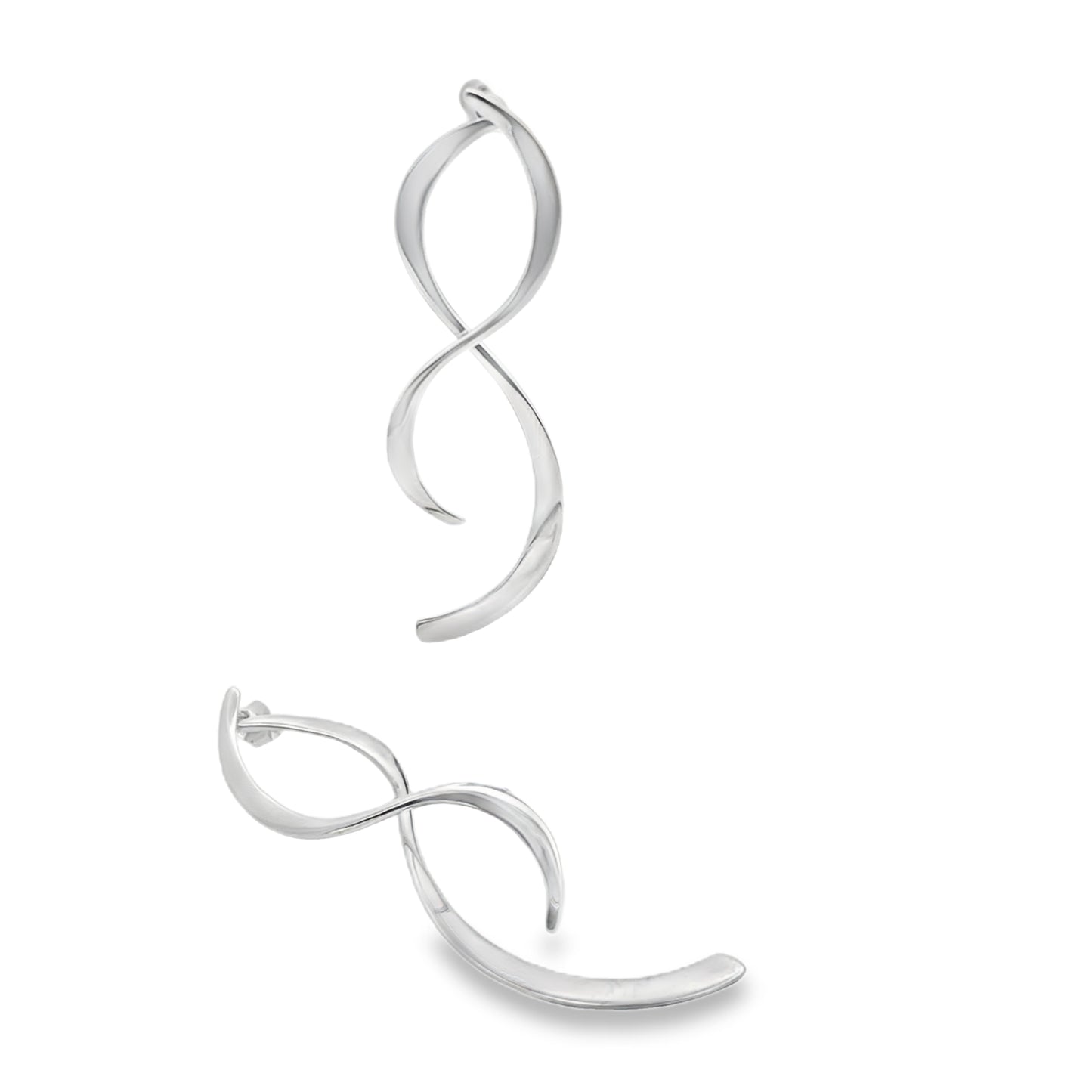Silver Infinity Earrings