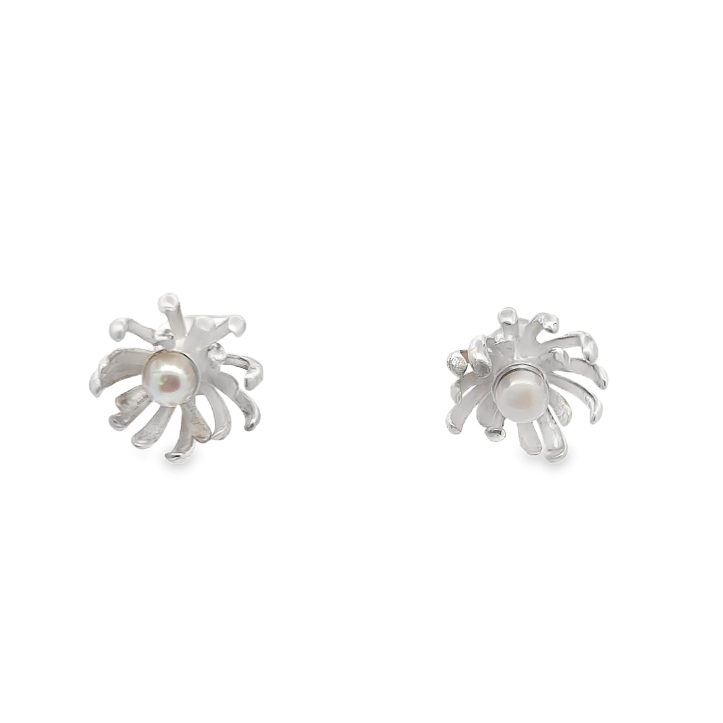 Pearl Flower Studs