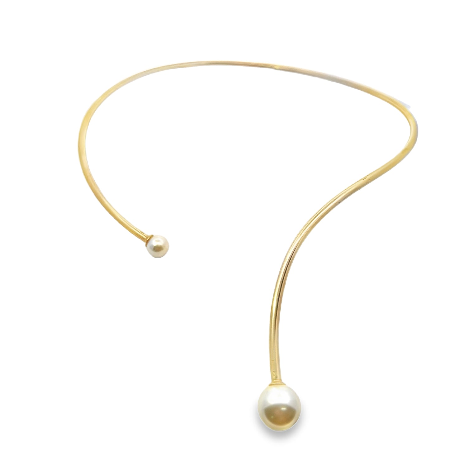 Gold Plated Pearl Neck Cuff