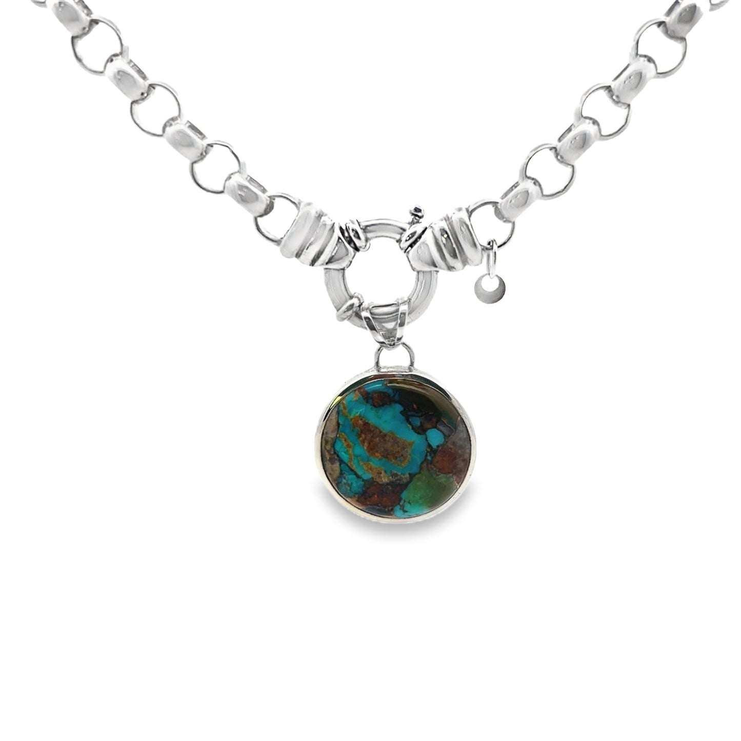 Silver Belcher Necklace