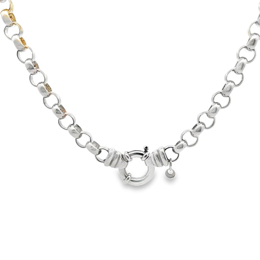 Silver Belcher Necklace