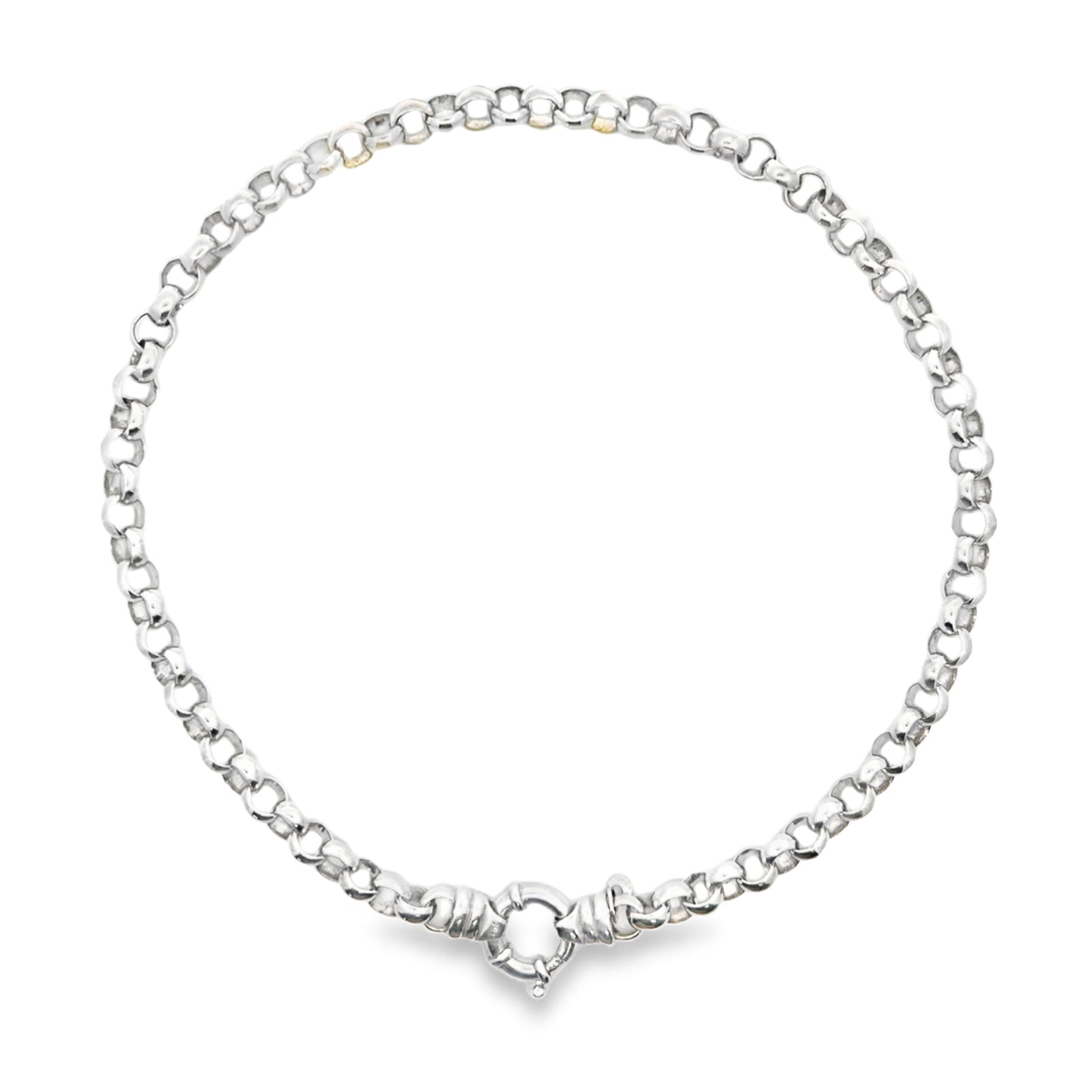 Silver Belcher Necklace