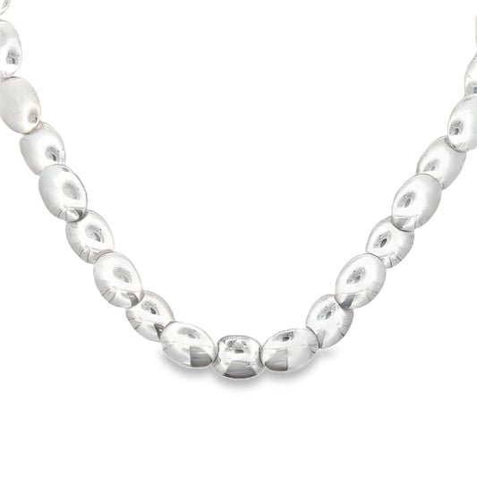 Silver Pebble Necklace