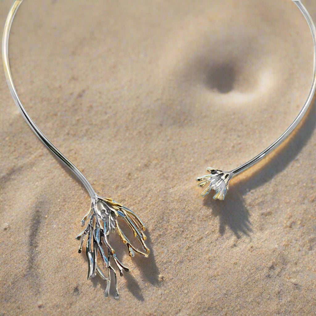 Silver Branch Neck Cuff