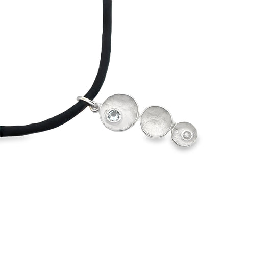 Blue Topaz Droplet Necklace