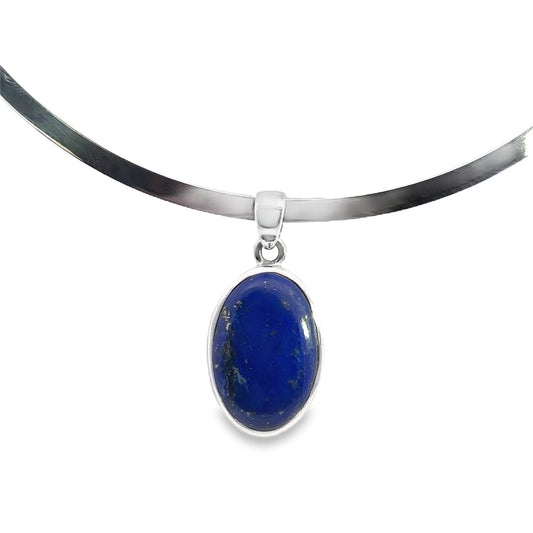 Silver Lapis Pendant